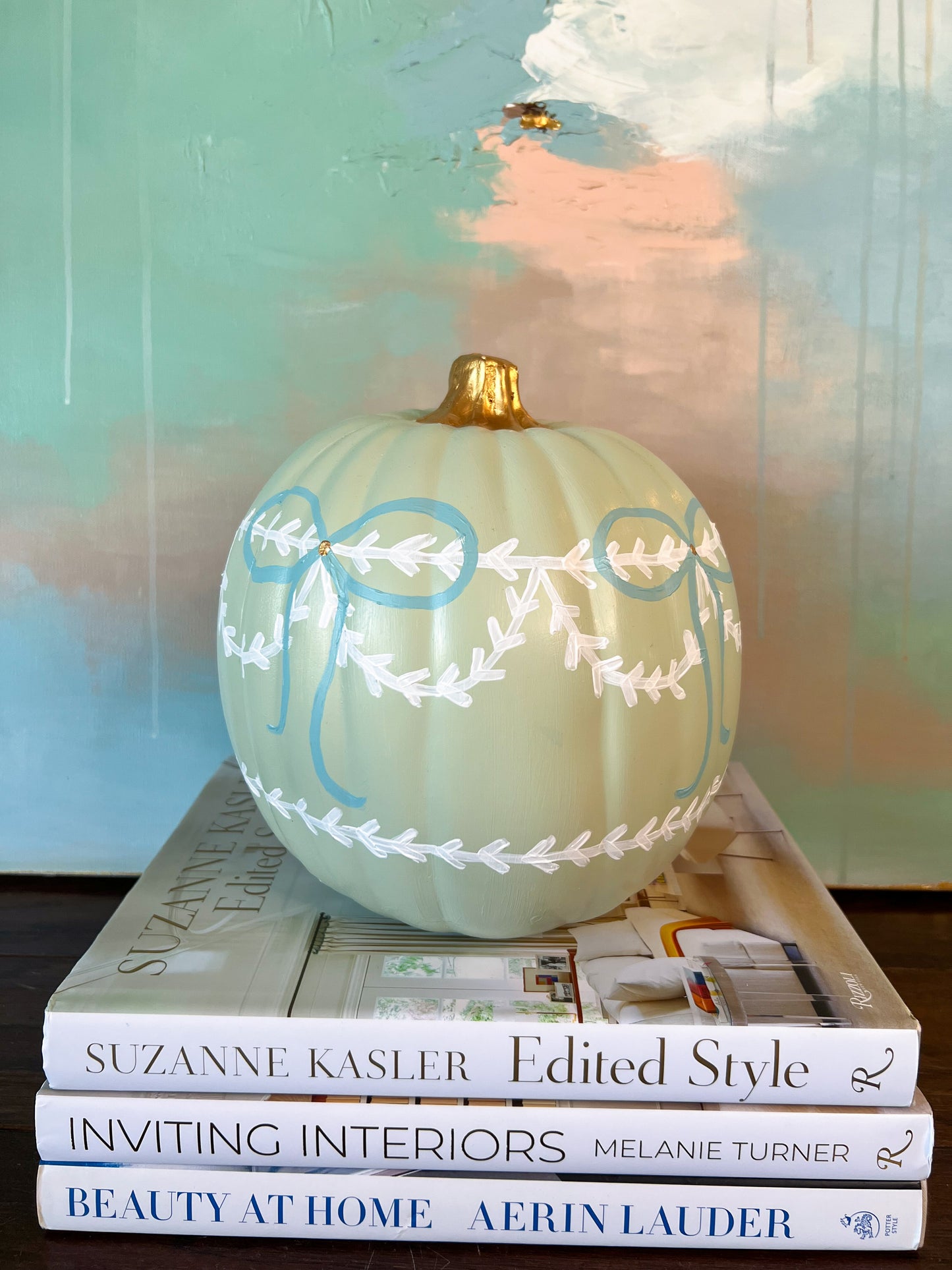 Medium Sage Green Pumpkin II