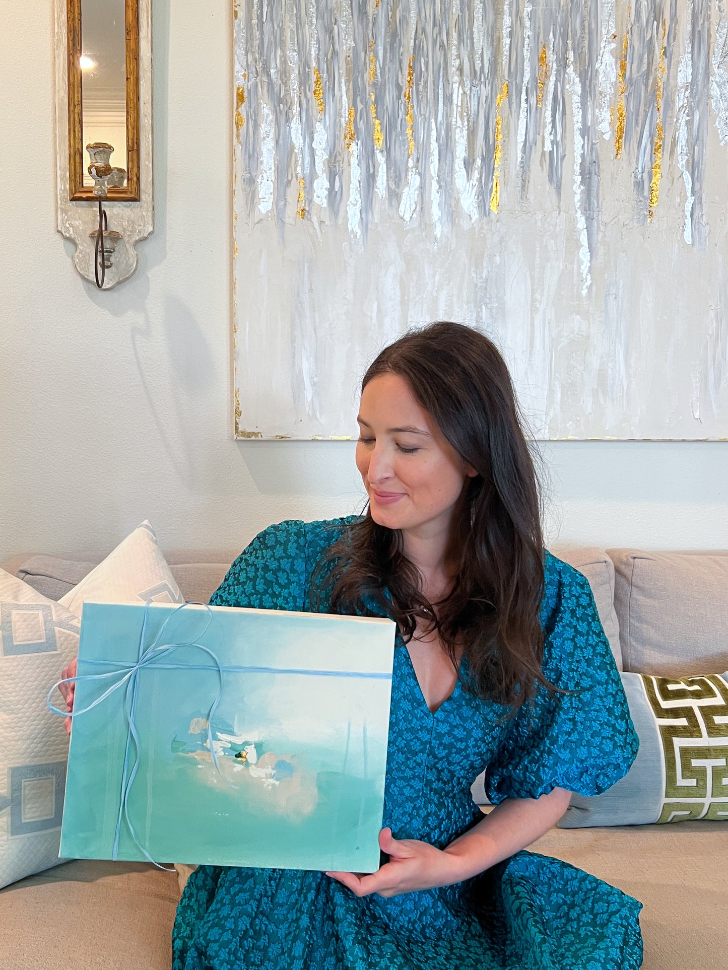 “Santorini Sunset” - 11” x 14”