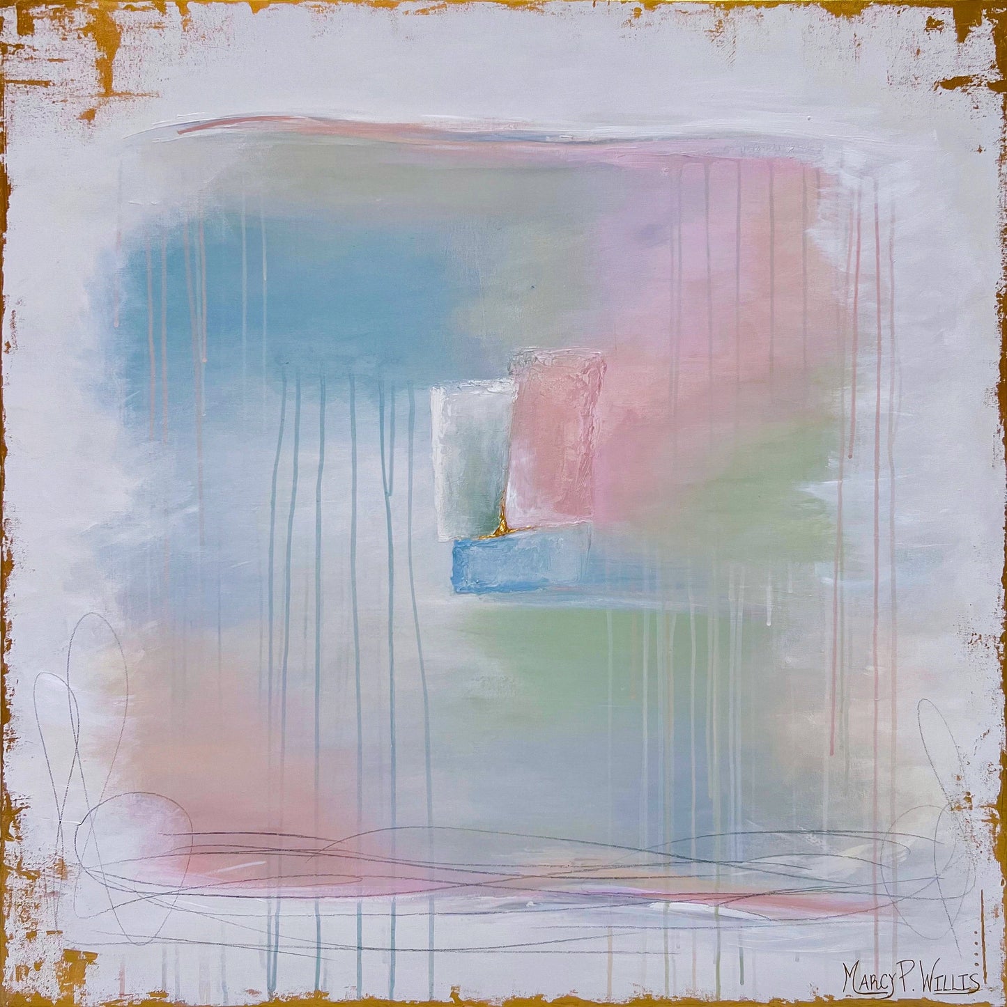 Acrylic Tray "Cotton Candy Fields"