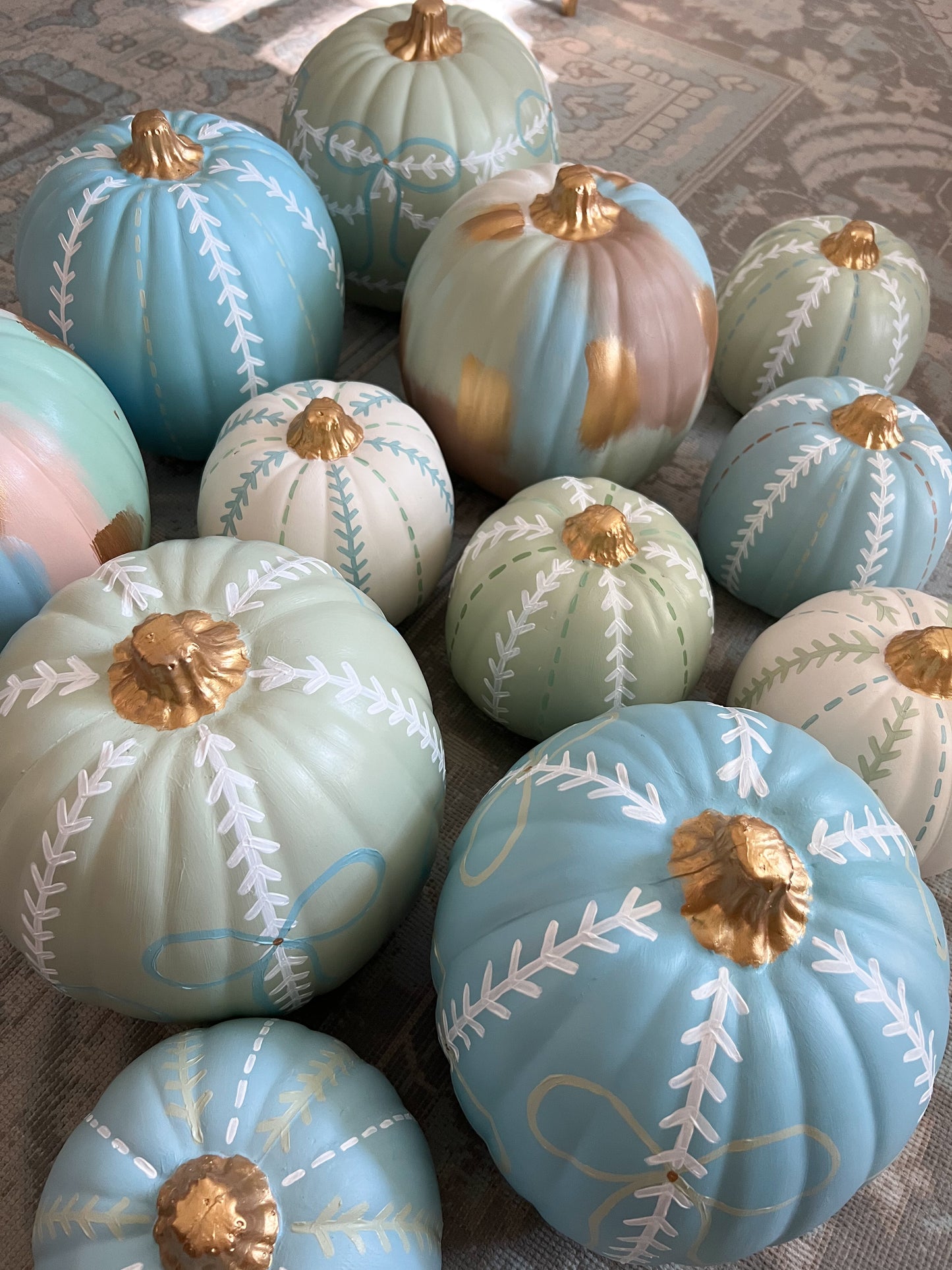 Medium Sage Green Pumpkin II