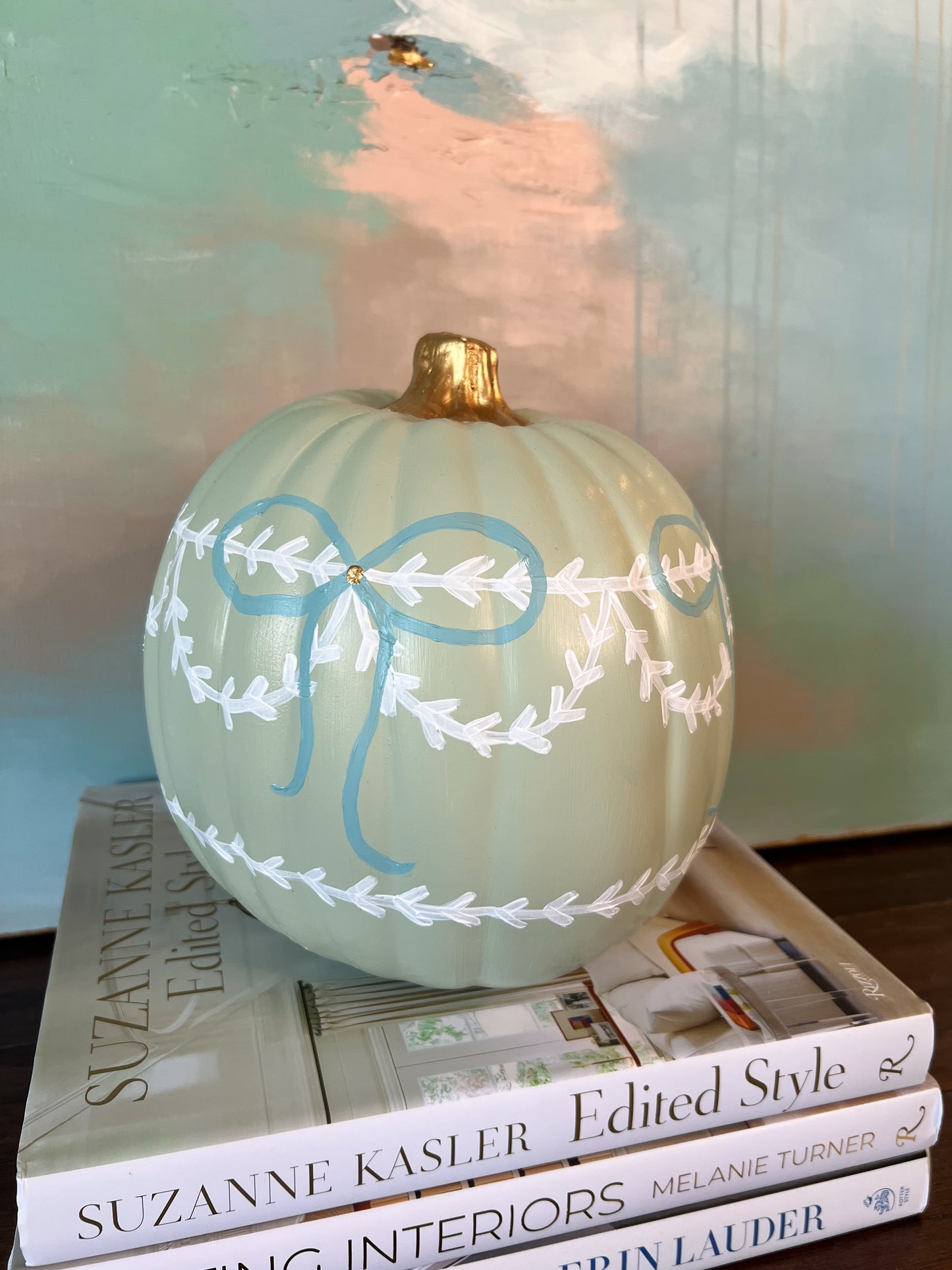 Medium Sage Green Pumpkin II