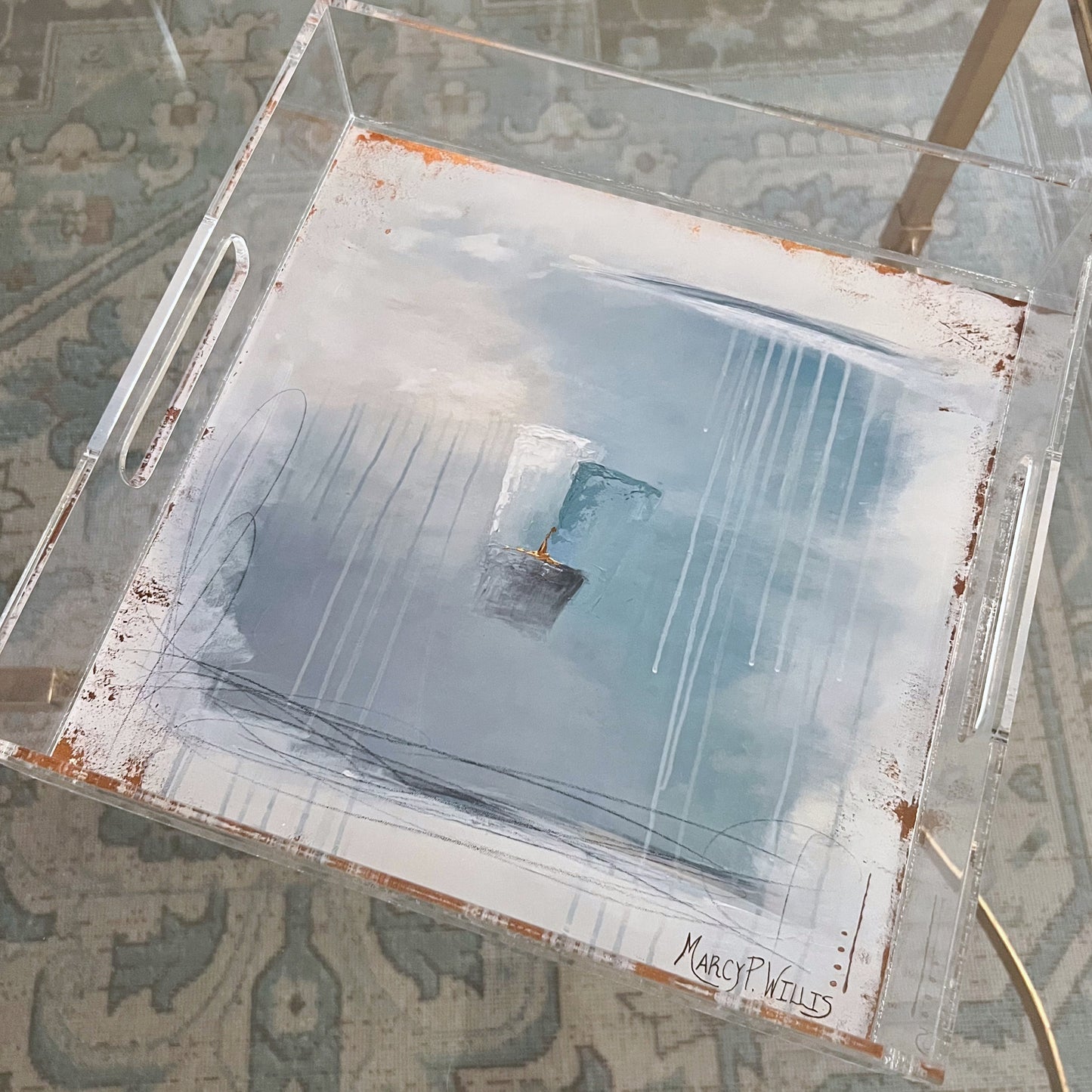 Acrylic Tray "Seaside Whispers"