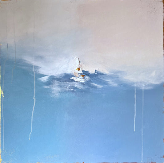 “The Pause Between Waves” - 24” x 24”