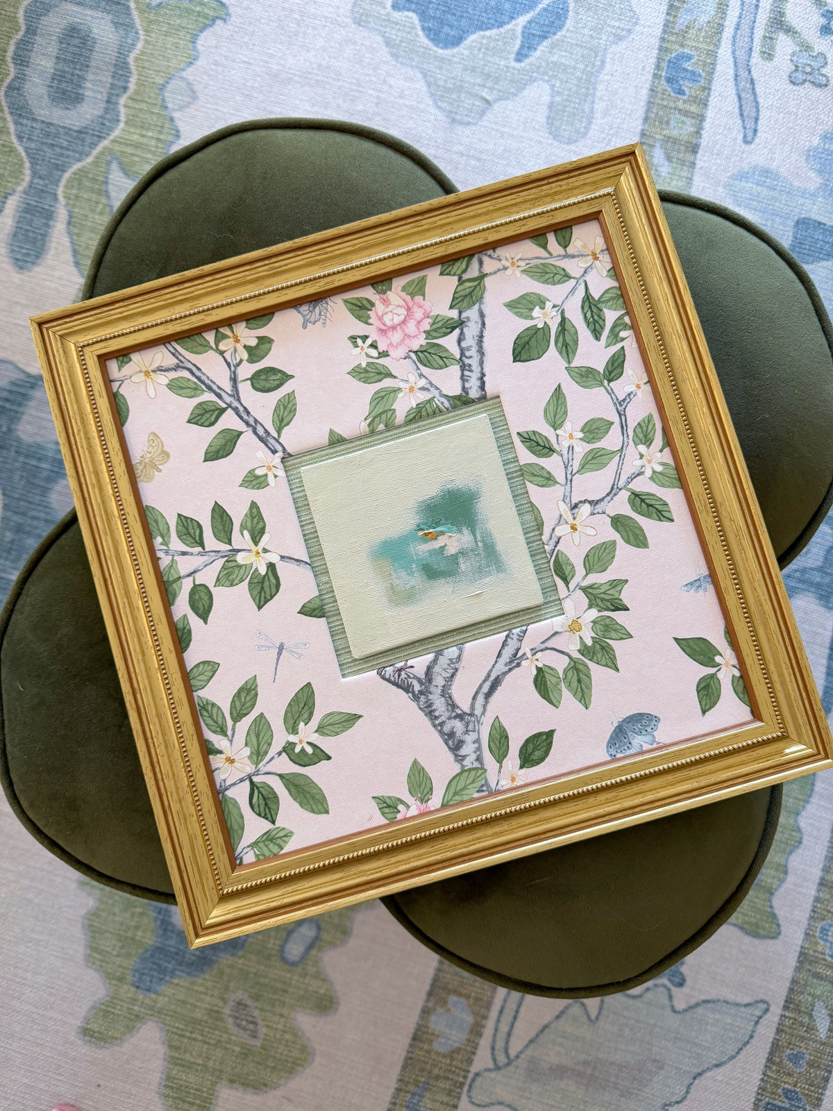 “Blush and Bloom” - 13” x 13”
