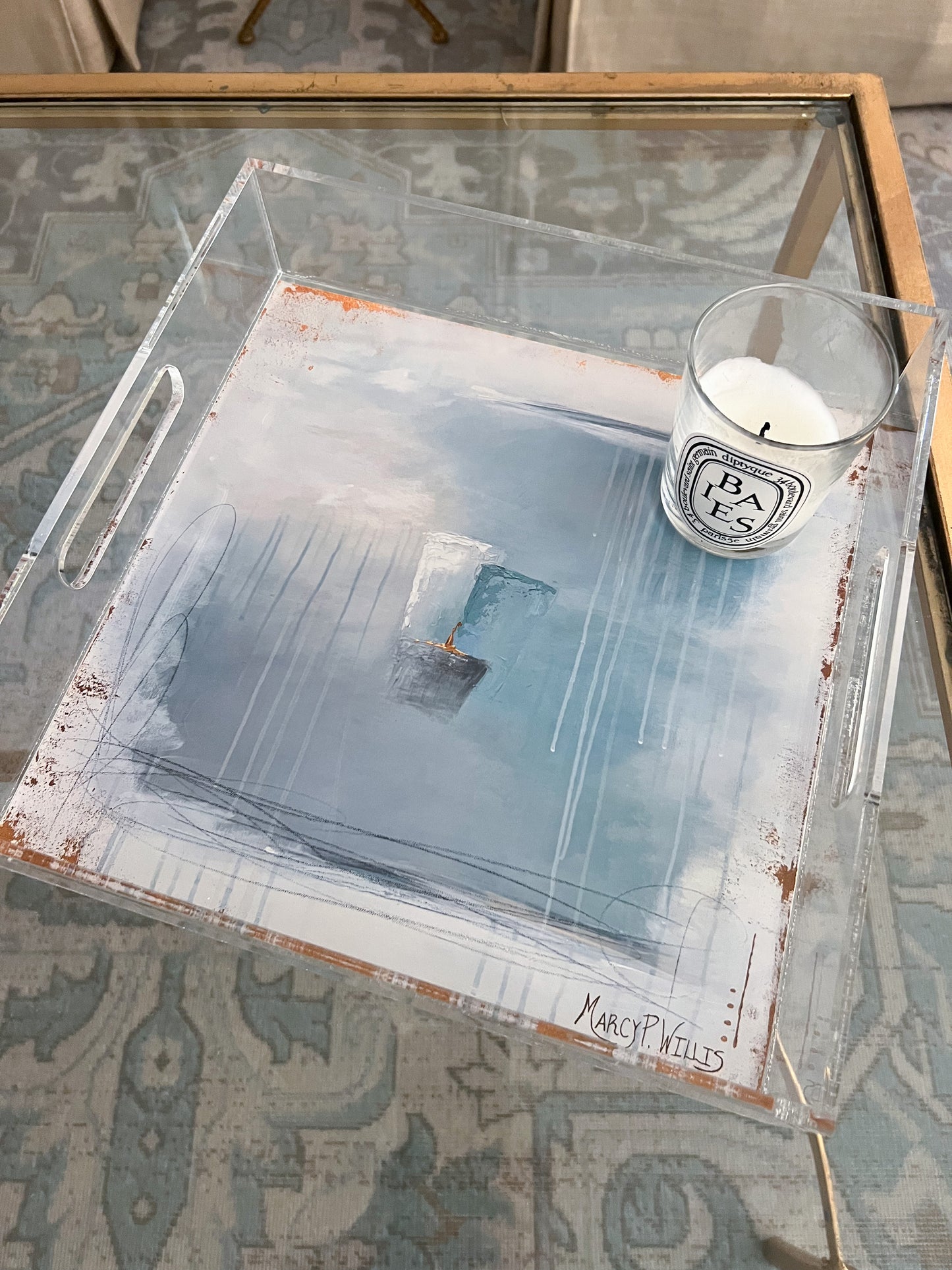 Acrylic Tray "Seaside Whispers"