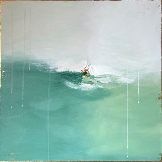 “Emerald Drift” - 24” x 24”