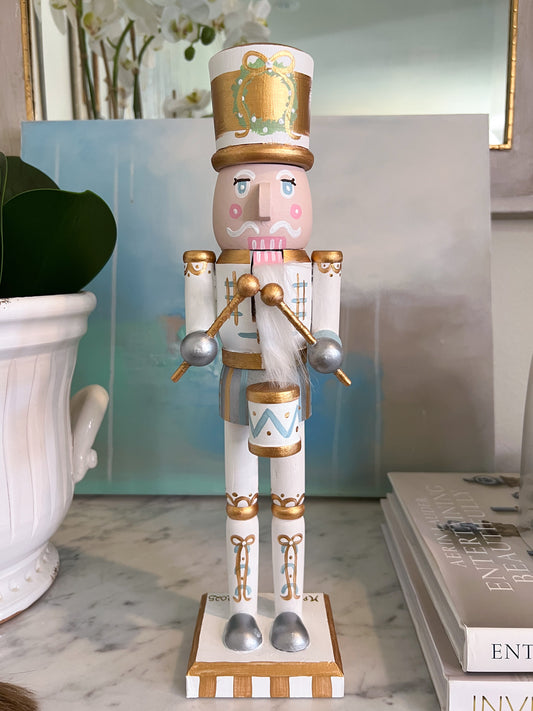 14” Nutcracker -  White & Blue II