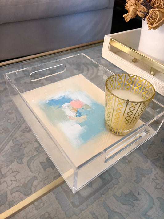 Hand Painted Acrylic Tray VII