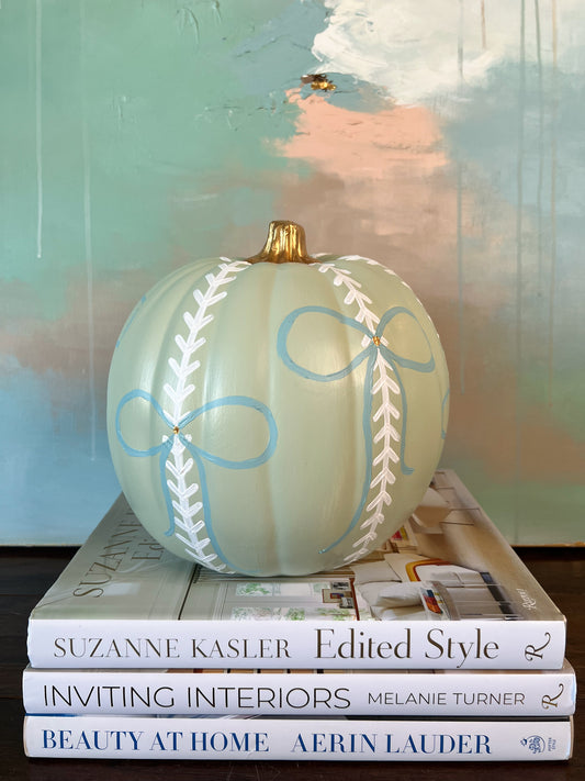 Medium Sage Green Pumpkin I