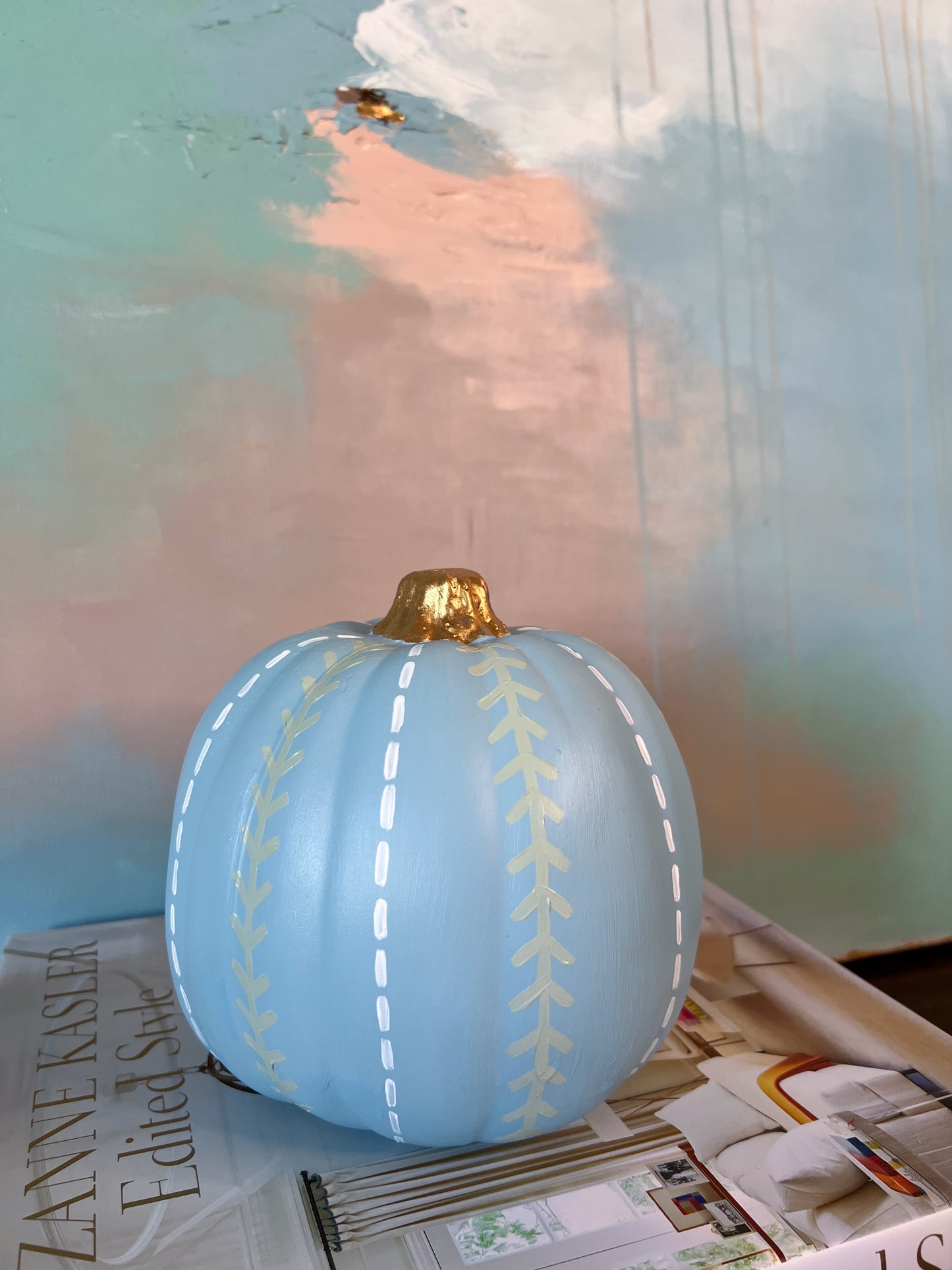 Small French Blue Pumpkin II