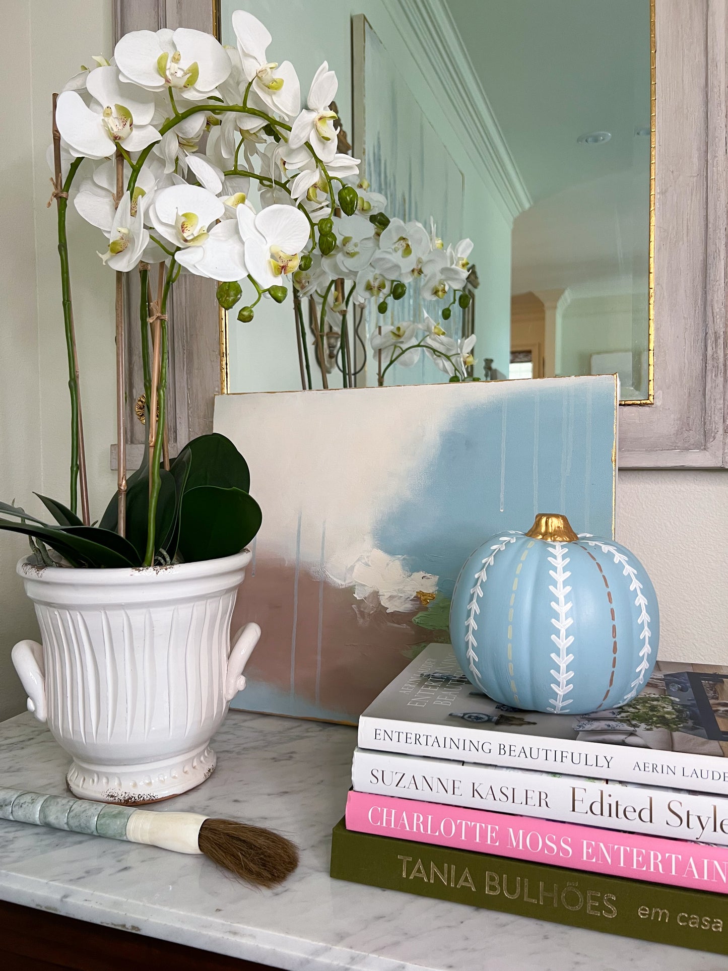 Small French Blue Pumpkin I