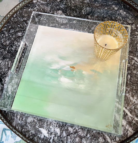 ”Meadow Mist” Acrylic Tray