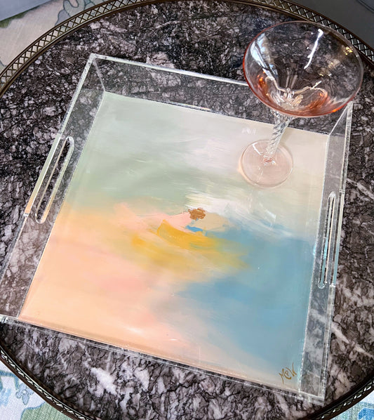 “Sunlit Reverie” Acrylic Tray