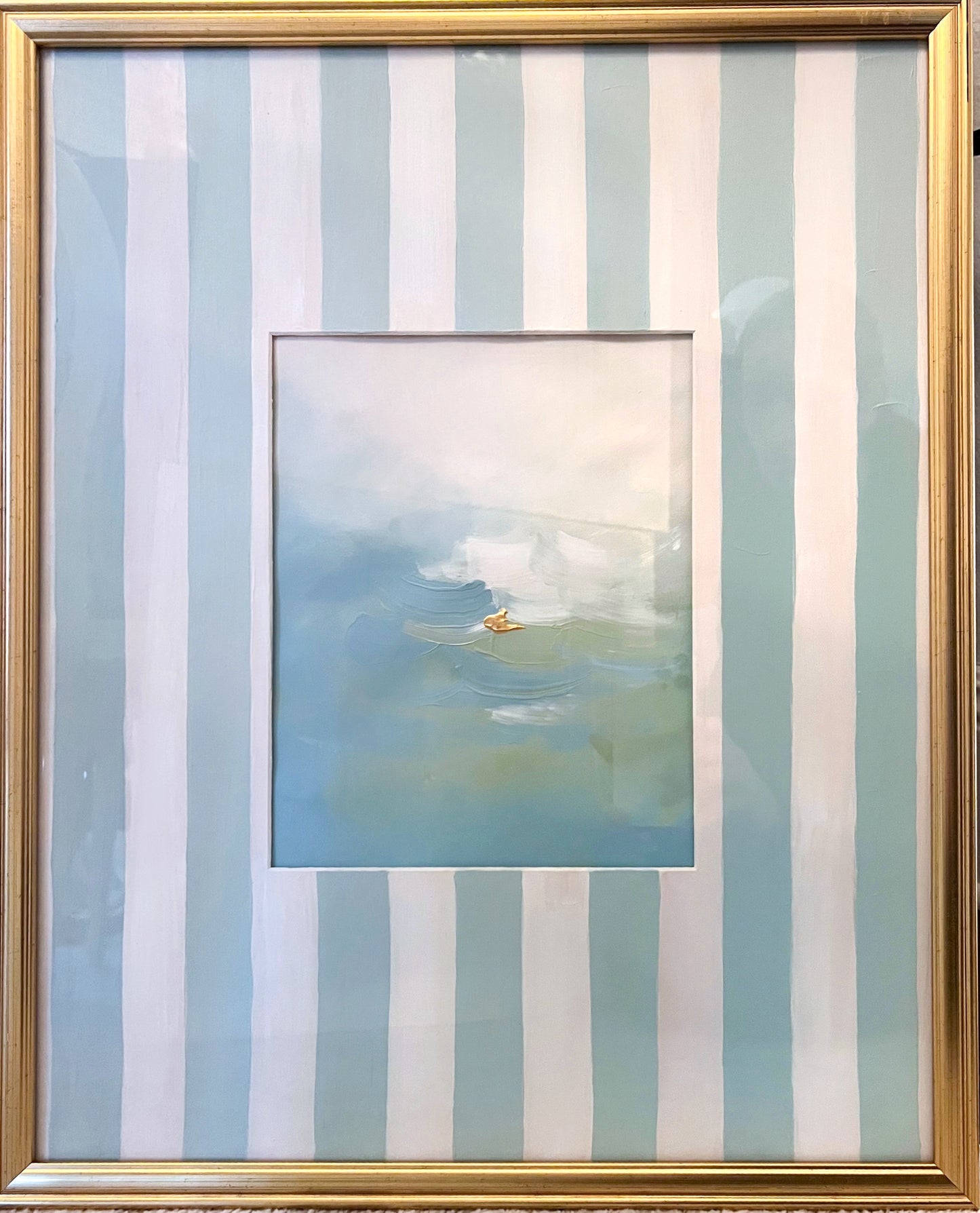 “Stillness in Bleu” - 21” x 17”